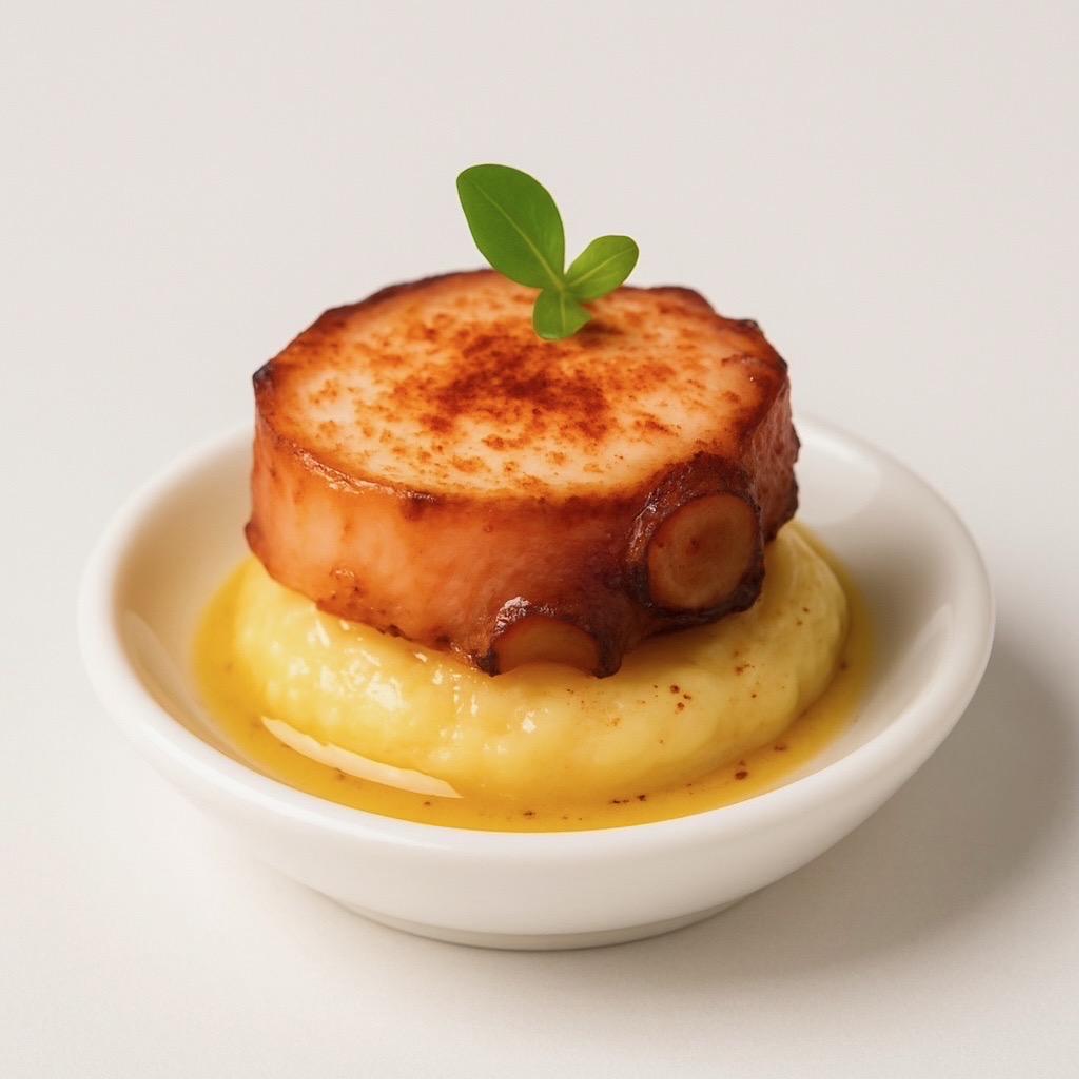 Refined small bite in warm tones